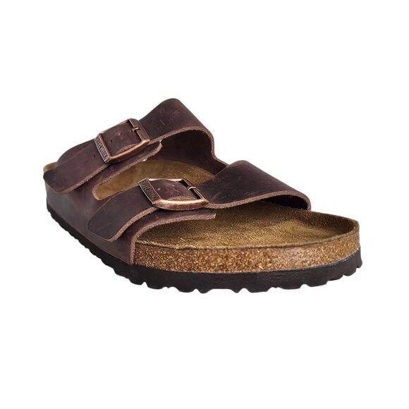 Birkenstock Arizona Soft Footbed Sandals in Brown Men's Size 44 EU 11-11.5 US - Picture 1 of 11